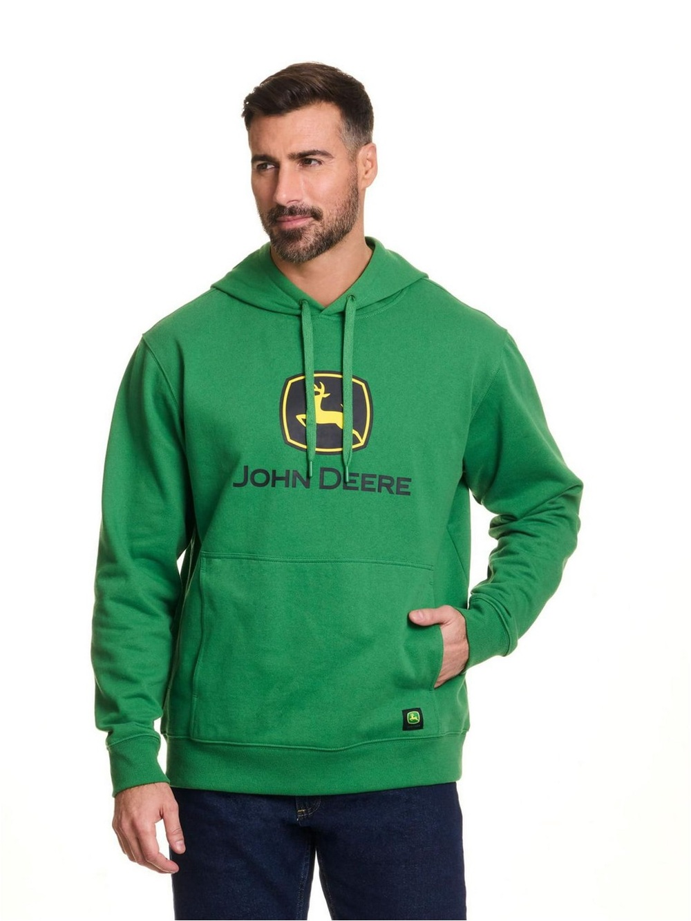John Deere Men’s Pullover Fleece Hoodie Sweater